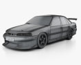Holden Commodore 경주 용 자동차 1995 3D 모델  wire render
