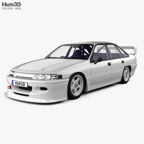 Holden Commodore Touring Car mit Innenraum 1993 3D-Modell