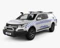 Holden Colorado Crew Cab Divisional Van 2021 3D 모델 