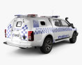 Holden Colorado Crew Cab Divisional Van 2021 3D-Modell Rückansicht