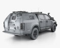 Holden Colorado Crew Cab Divisional Van 2021 Modello 3D