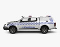 Holden Colorado Crew Cab Divisional Van 2021 3Dモデル side view