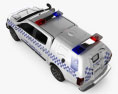Holden Colorado Crew Cab Divisional Van 2021 3D-Modell Draufsicht