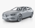 Holden Commodore Sportwagon 带内饰 2021 3D模型 clay render