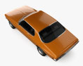 Holden Monaro Coupe GTS 350 인테리어 가 있는 와 엔진이 1974 3D 모델  top view