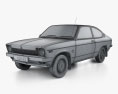 Holden Gemini coupe SL 1980 3d model wire render