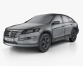 Honda Accord Crosstour 2010 3D-Modell wire render