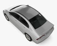 Honda Civic 轿车 2012 3D模型 顶视图