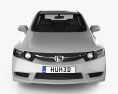 Honda Civic 轿车 2012 3D模型 正面图