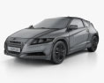 Honda CR-Z (ZF1) 2013 3D模型 wire render