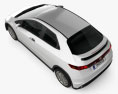 Honda Civic TypeR 2011 3D模型 顶视图