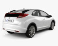 Honda Civic EU 2015 3D модель back view