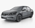 Honda Accord セダン 2015 3Dモデル wire render
