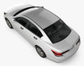 Honda Accord 轿车 2015 3D模型 顶视图