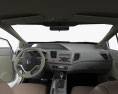 Honda Civic sedan with HQ interior 2015 3d model dashboard