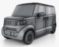 Honda N Box plus JF1 2014 3D 모델  wire render
