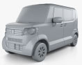 Honda N Box plus JF1 2014 3Dモデル clay render