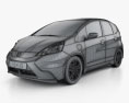 Honda Fit (Jazz) EV 2014 Modelo 3d wire render