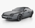 Honda Prelude (BB5) 1997 3D模型 wire render