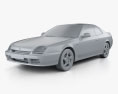 Honda Prelude (BB5) 1997 3D 모델  clay render