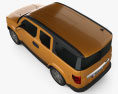Honda Element EX 2010 3D模型 顶视图