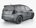 Honda Fit (GE) Twist 인테리어 가 있는 2014 3D 모델 