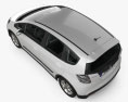 Honda Fit (GE) Twist mit Innenraum 2014 3D-Modell Draufsicht