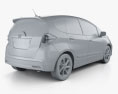 Honda Fit (GE) Twist з детальним інтер'єром 2014 3D модель