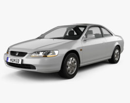 3D model of Honda Accord coupe 2002
