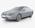 Honda Accord 쿠페 2002 3D 모델  clay render