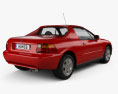 Honda Civic del Sol 1998 3D модель back view