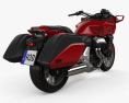 Honda CTX1300 2012 3D模型 后视图
