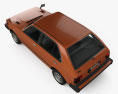 Honda Civic 1979 3D模型 顶视图