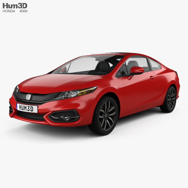 Honda Civic coupé 2017 Modèle 3D