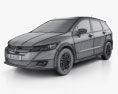 Honda Stream RSZ 2014 3D模型 wire render