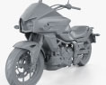 Honda CTX700 2012 Modello 3D clay render