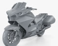 Honda ST1300 2013 3Dモデル clay render