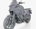 Honda VFR800X Crossrunner 2011 3D-Modell clay render