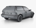 Honda Civic ハッチバック 1991 3Dモデル