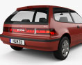 Honda Civic ハッチバック 1991 3Dモデル