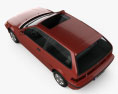 Honda Civic 掀背车 1991 3D模型 顶视图