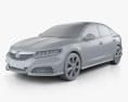 Honda Spirior Konzept 2017 3D-Modell clay render