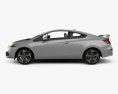 Honda Civic coupe Si 2017 3d model side view