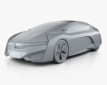 Honda FCEV 2017 3D-Modell clay render