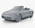 Honda Beat (PP1) 1995 3D 모델  clay render
