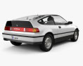 Honda Civic CRX 1991 3d model back view