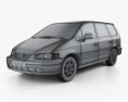 Honda Odyssey (RA1) 1999 3D-Modell wire render