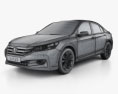 Honda Accord (CN) 2016 3d model wire render