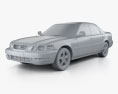Honda Saber (UA1) 1998 3d model clay render