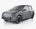 Honda Today (JA4) 1996 3d model wire render